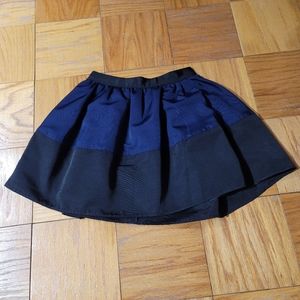 Express, blue and black skirt